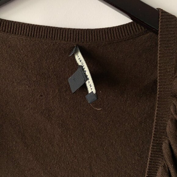 Banana Republic Women's Brown Open Front Business Cardigan Size Medium - Picture 3 of 8